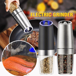 🌲Christmas Sale 49% OFF - Automatic Electric Gravity Induction Salt & Pepper Grinder - BUY 2 GET FREE SHIPPING