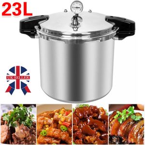 23L Large Pressure Canner Cooker with Gauge & Release Valve